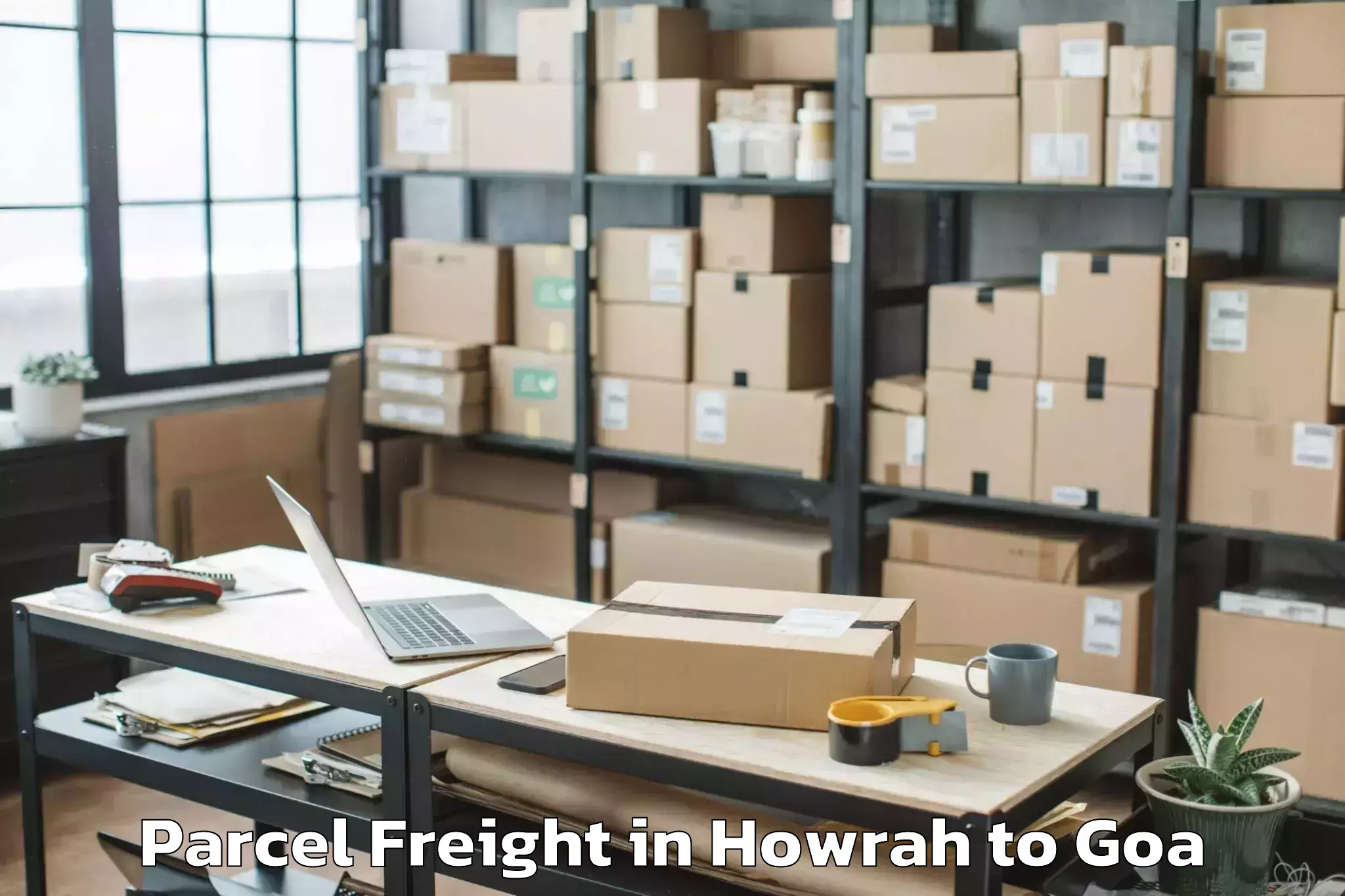 Affordable Howrah to Morjim Parcel Freight